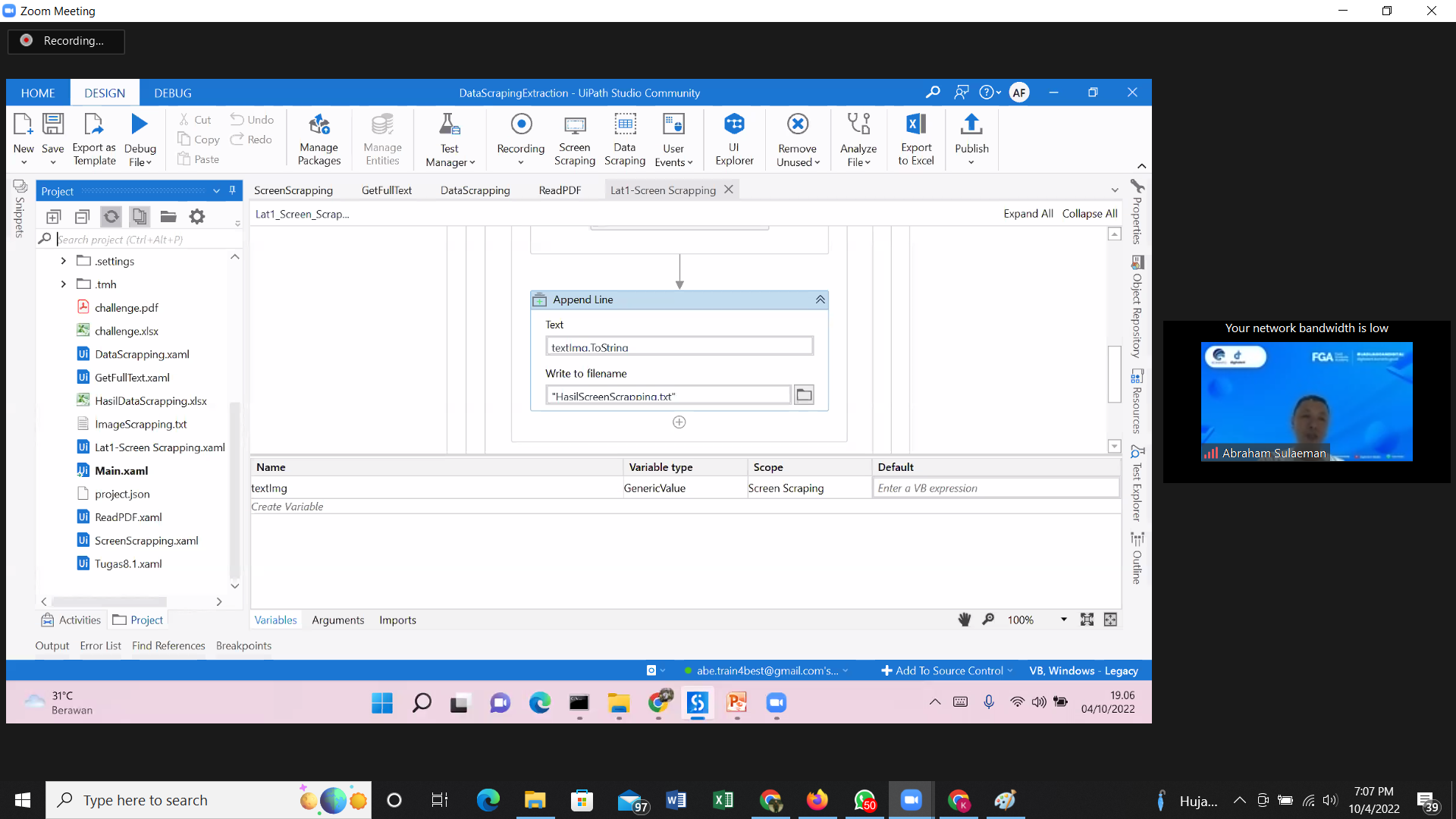 Pemaparan materi (1) Pemaparan materi (1)