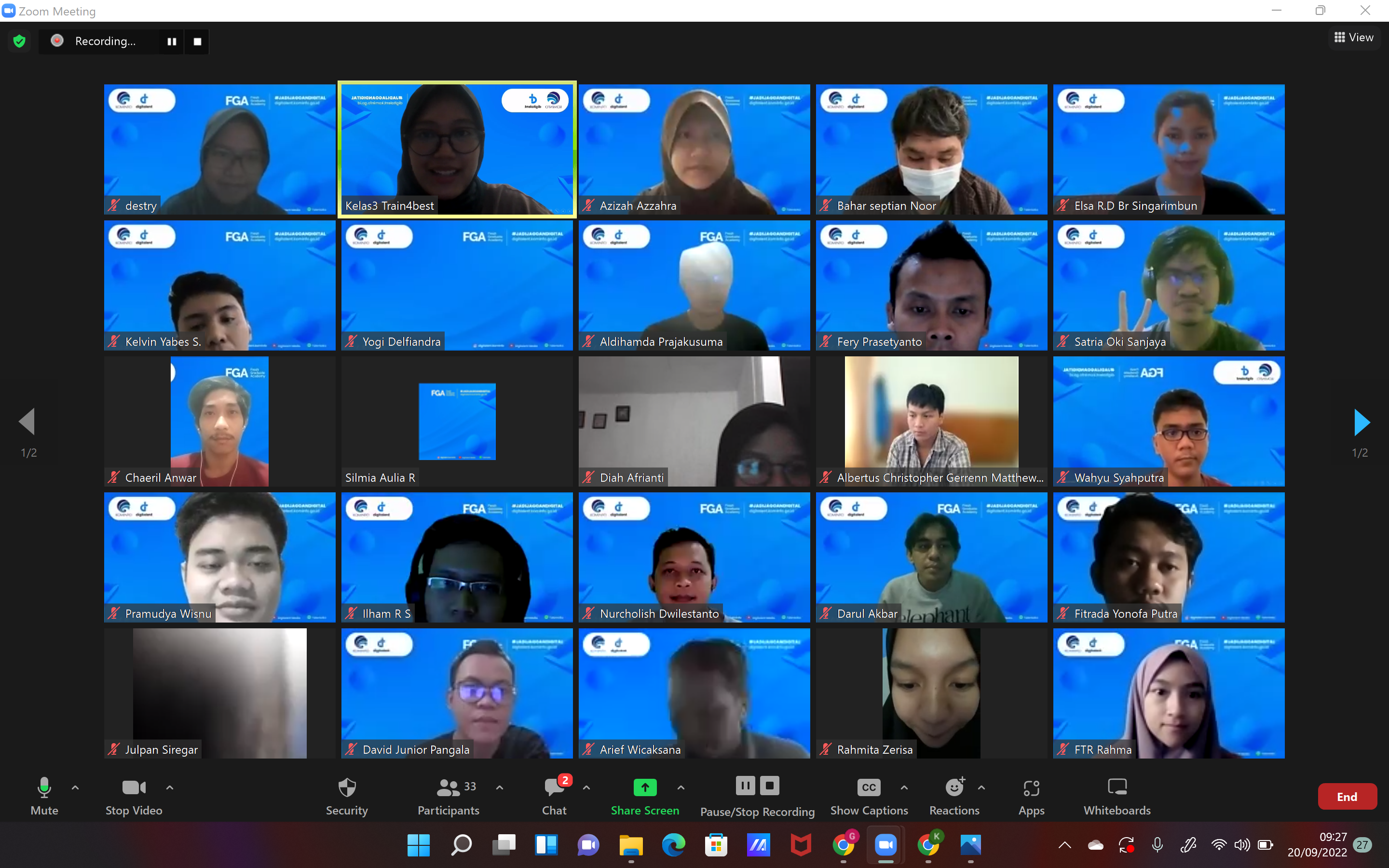 T4B-FGA_Metaverse Kelas 3_Pertemuan 1 (Awal - Slide 1)_20 September 2022 T4B-FGA_Metaverse Kelas 3_Pertemuan 1 (Awal - Slide 1)_20 September 2022