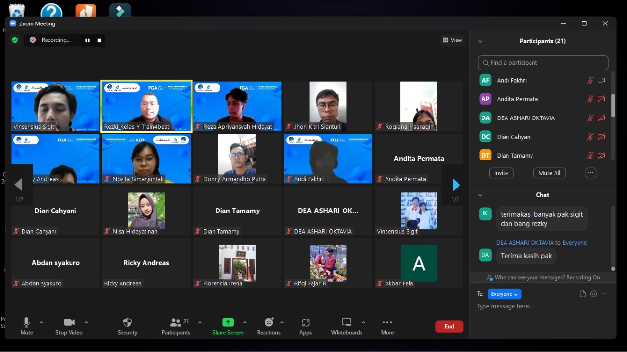 Train4best_RPA Engineer_Kelas 2_Pertemuan 13(Akhir2)_06102022 Train4best_RPA Engineer_Kelas 2_Pertemuan 13(Akhir2)_06102022